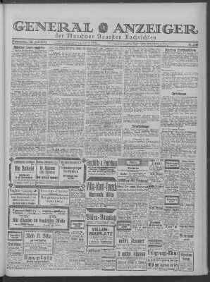 Münchner neueste Nachrichten Donnerstag 26. Juli 1923