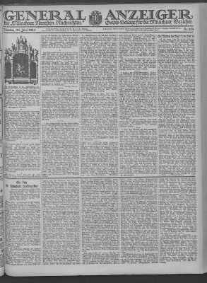 Münchner neueste Nachrichten Dienstag 21. Juni 1921