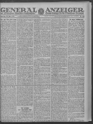 Münchner neueste Nachrichten Samstag 25. Juni 1921