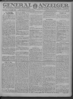 Münchner neueste Nachrichten Samstag 3. September 1921