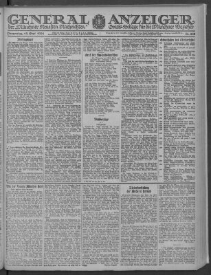 Münchner neueste Nachrichten Donnerstag 15. September 1921