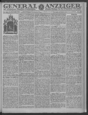 Münchner neueste Nachrichten Samstag 24. September 1921