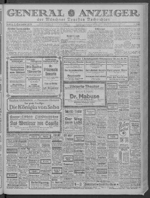 Münchner neueste Nachrichten Freitag 7. September 1923