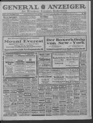 Münchner neueste Nachrichten Freitag 28. September 1923