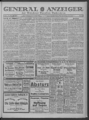 Münchner neueste Nachrichten Freitag 24. August 1923