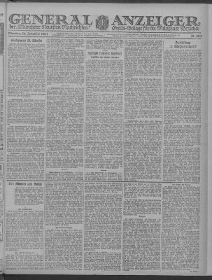 Münchner neueste Nachrichten Dienstag 29. November 1921