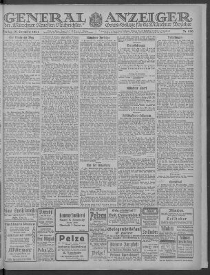 Münchner neueste Nachrichten Freitag 30. Dezember 1921