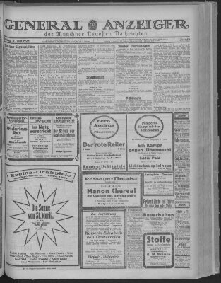 Münchner neueste Nachrichten Freitag 8. Juni 1923