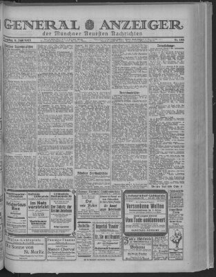 Münchner neueste Nachrichten Samstag 9. Juni 1923