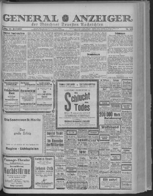 Münchner neueste Nachrichten Freitag 15. Juni 1923