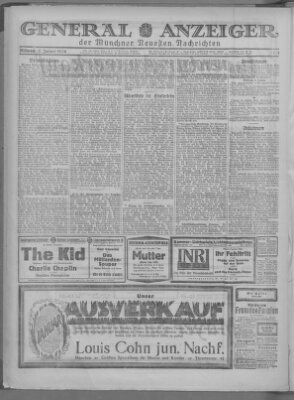 Münchner neueste Nachrichten Mittwoch 2. Januar 1924