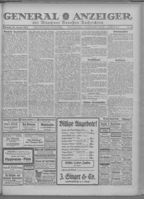 Münchner neueste Nachrichten Mittwoch 23. Januar 1924