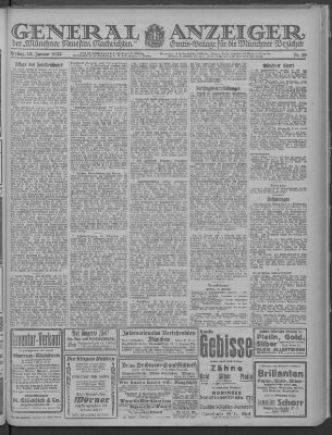 Münchner neueste Nachrichten Freitag 13. Januar 1922