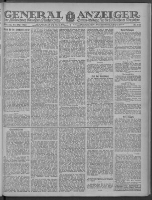 Münchner neueste Nachrichten Mittwoch 10. Mai 1922