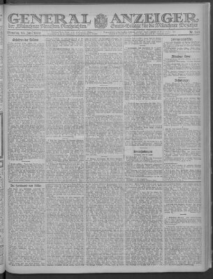 Münchner neueste Nachrichten Dienstag 13. Juni 1922