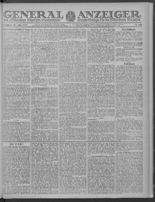 Münchner neueste Nachrichten Dienstag 27. Juni 1922