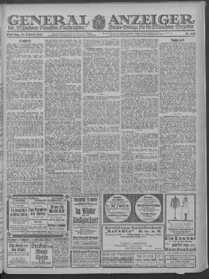 Münchner neueste Nachrichten Samstag 14. Oktober 1922