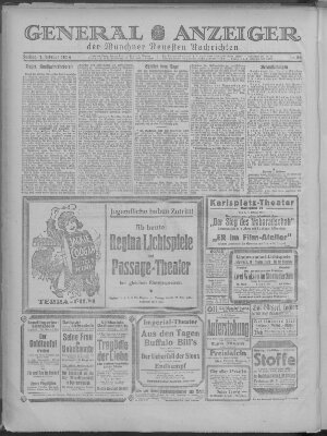 Münchner neueste Nachrichten Freitag 1. Februar 1924