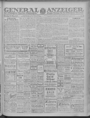 Münchner neueste Nachrichten Dienstag 20. März 1923