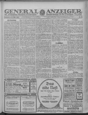 Münchner neueste Nachrichten Freitag 23. März 1923