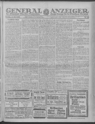 Münchner neueste Nachrichten Dienstag 24. April 1923