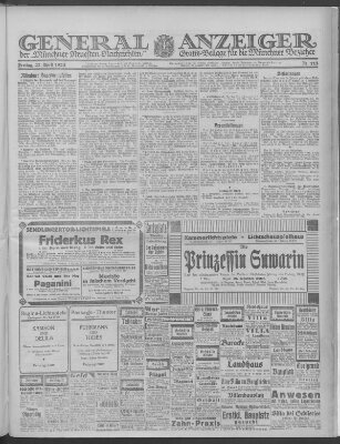 Münchner neueste Nachrichten Freitag 27. April 1923