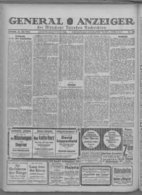 Münchner neueste Nachrichten Mittwoch 21. Mai 1924