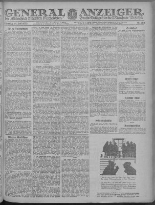 Münchner neueste Nachrichten Dienstag 11. Juli 1922