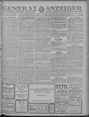 Münchner neueste Nachrichten Mittwoch 12. Juli 1922