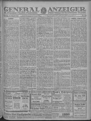 Münchner neueste Nachrichten Samstag 26. August 1922