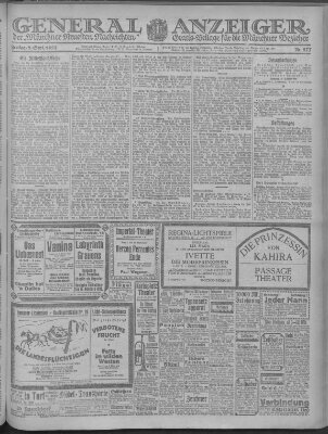 Münchner neueste Nachrichten Freitag 8. September 1922