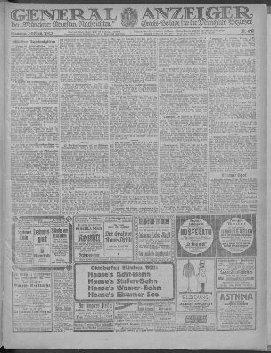 Münchner neueste Nachrichten Samstag 30. September 1922