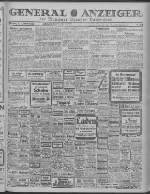 Münchner neueste Nachrichten Mittwoch 17. Oktober 1923