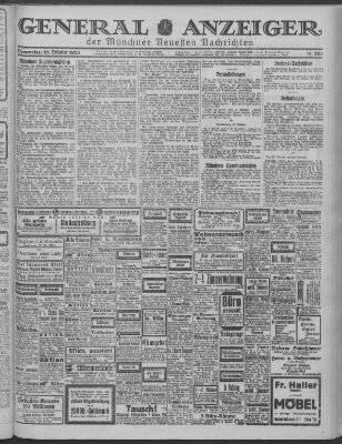 Münchner neueste Nachrichten Donnerstag 18. Oktober 1923