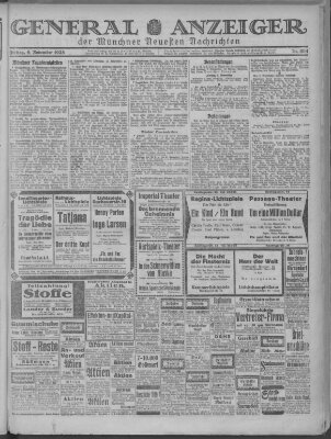 Münchner neueste Nachrichten Freitag 9. November 1923