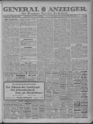 Münchner neueste Nachrichten Samstag 10. November 1923