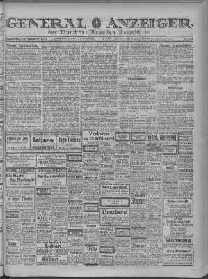 Münchner neueste Nachrichten Donnerstag 15. November 1923