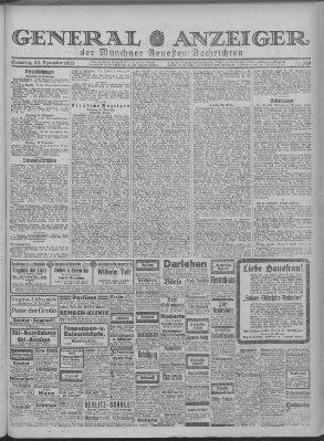 Münchner neueste Nachrichten Samstag 24. November 1923