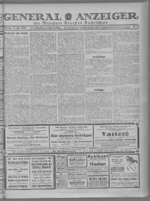 Münchner neueste Nachrichten Dienstag 19. Januar 1926