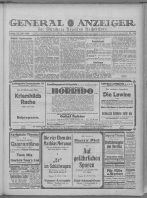 Münchner neueste Nachrichten Freitag 18. Juli 1924