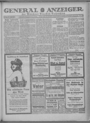 Münchner neueste Nachrichten Freitag 25. Juli 1924