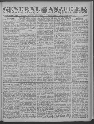 Münchner neueste Nachrichten Dienstag 11. April 1922