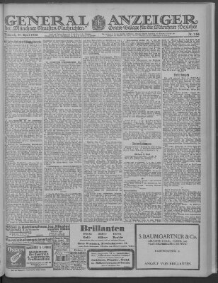 Münchner neueste Nachrichten Mittwoch 19. April 1922