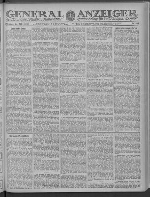 Münchner neueste Nachrichten Dienstag 14. März 1922