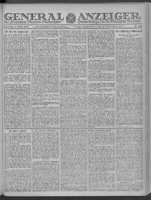 Münchner neueste Nachrichten Dienstag 21. März 1922