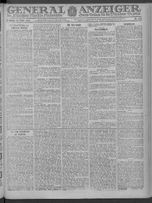 Münchner neueste Nachrichten Mittwoch 22. März 1922