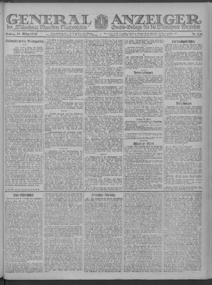 Münchner neueste Nachrichten Freitag 24. März 1922