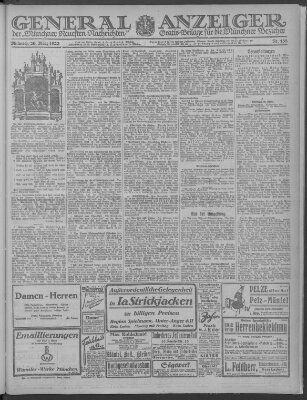 Münchner neueste Nachrichten Mittwoch 29. März 1922