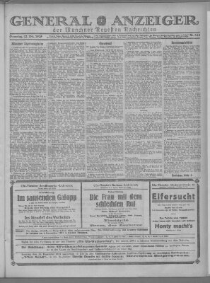 Münchner neueste Nachrichten Samstag 12. Dezember 1925