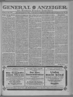 Münchner neueste Nachrichten Freitag 18. Dezember 1925